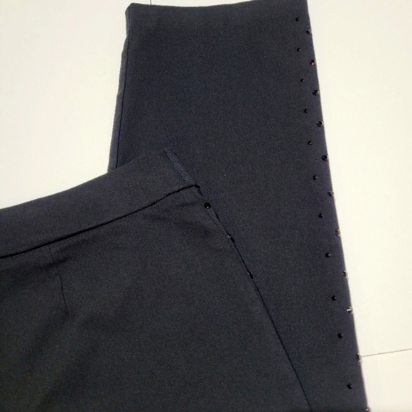 Style & Co. Black Pull on Leggins with Onyx Bling (L) - Picture 4 of 12